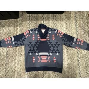 Sun+Stone Geometric Pattern Sweater/Cardigan Men’s Size 2XL